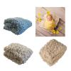 Newborn Photography Prop Crochet Blanket, Baby Photo Background Wrap view 2