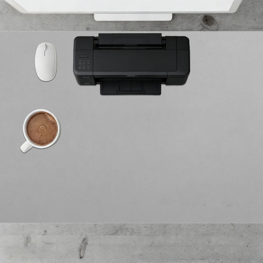 Desk Mat 60 x 78 cm, Waterproof, Non-Slip, Easy to Clean, Gray