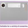 Desk Mat 60 x 78 cm, Waterproof, Non-Slip, Easy to Clean, Gray view 2