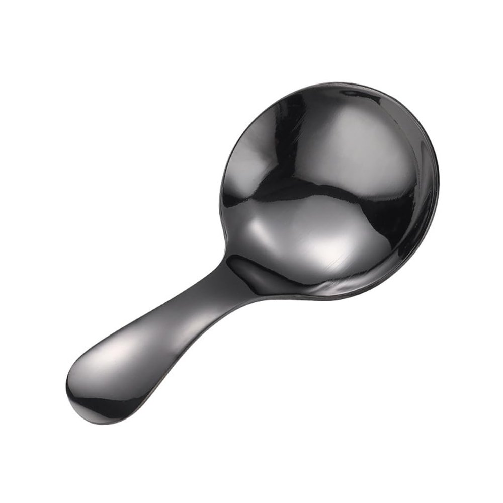 LIXSAZSE Round Edge Teaspoon with Short Handle