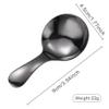 LIXSAZSE Round Edge Teaspoon with Short Handle view 3