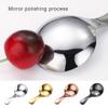 LIXSAZSE Round Edge Teaspoon with Short Handle view 4