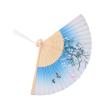 Unique Bamboo Folding Fan with Peony Flowers view 3