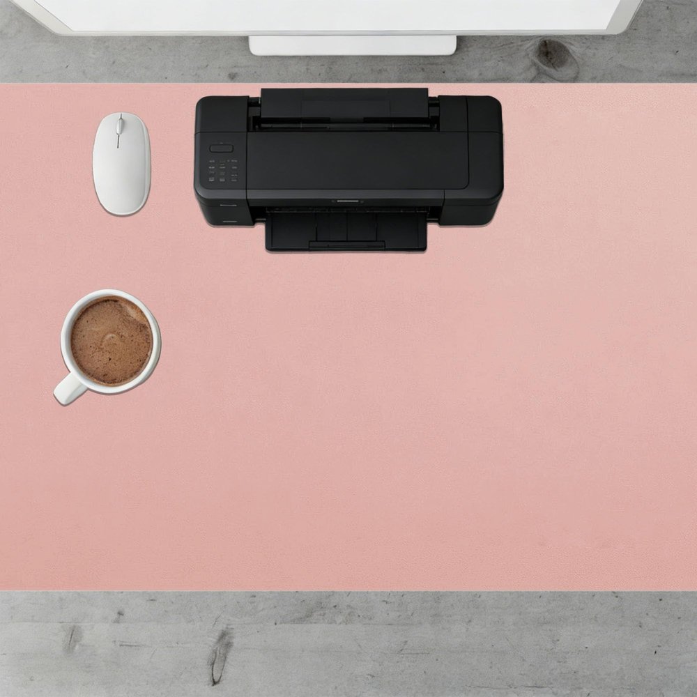 Desk Mat 40 x 96 cm, Waterproof, Non-Slip, Easy-Clean, Pink