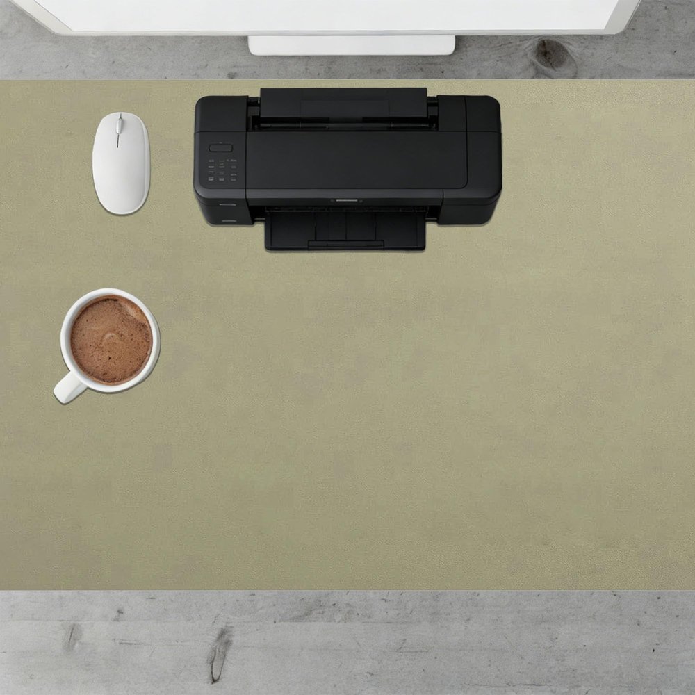 Desk Mat 80 x 84 cm, Waterproof, Non-Slip, Easy-Clean Desk Protector, Green