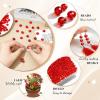 TOAOB 220 Pcs 6mm Red Crystal Beads view 3