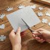 HDFHDF 10 Sheets Glitter Paper A4 Silver view 3