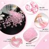 TOAOB 220 pcs 6mm Pink Crystal Beads view 3