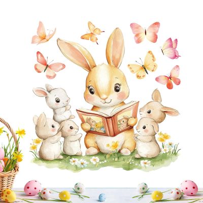 Easter Window Stickers - Bunny Decor