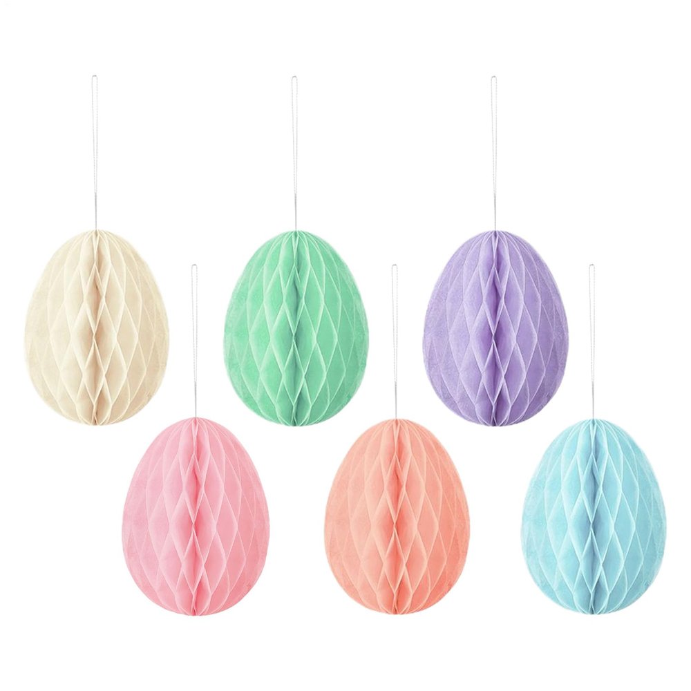 6-Piece Set Easter Egg Paper Balls 10cm