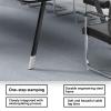 Office Conference Table, 159.8 cm L x 79.8 cm W, 6-Person Meeting Desk with Cable Management and Metal Frame view 4