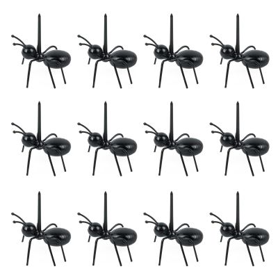 OSNIYAW 12PCS Ant-Shaped Fruit Forks