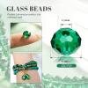 TOAOB 220 pcs 6mm Dark Green Crystal Beads view 2