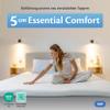 Ella Reversible Mattress Topper 90 x 200 cm, H2/H3, 5 cm, Gel Foam & Hypoallergenic Moon Foam view 2