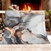 Cozy Blanket 100 x 130 cm, Abstract Marble Lines, Grayish White view 1