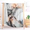 Cozy Blanket 100 x 130 cm, Abstract Marble Lines, Grayish White view 4