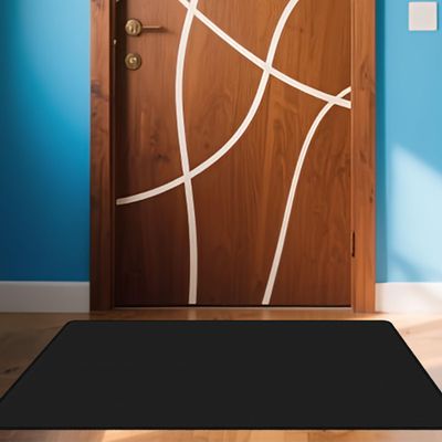 Office Chair Mat 70 x 120 cm, Black, for Hard Floors