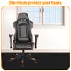 Office Chair Mat 70 x 120 cm, Black, for Hard Floors view 2