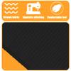 Office Chair Mat 70 x 120 cm, Black, for Hard Floors view 3