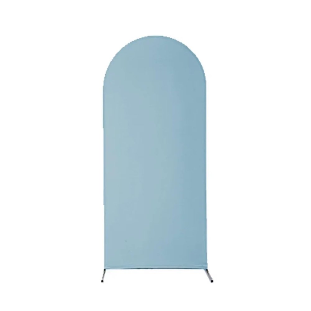 Wedding Arch Cover, Polyester-Spandex, Sky Blue, 6 ft, 80 x 180 cm