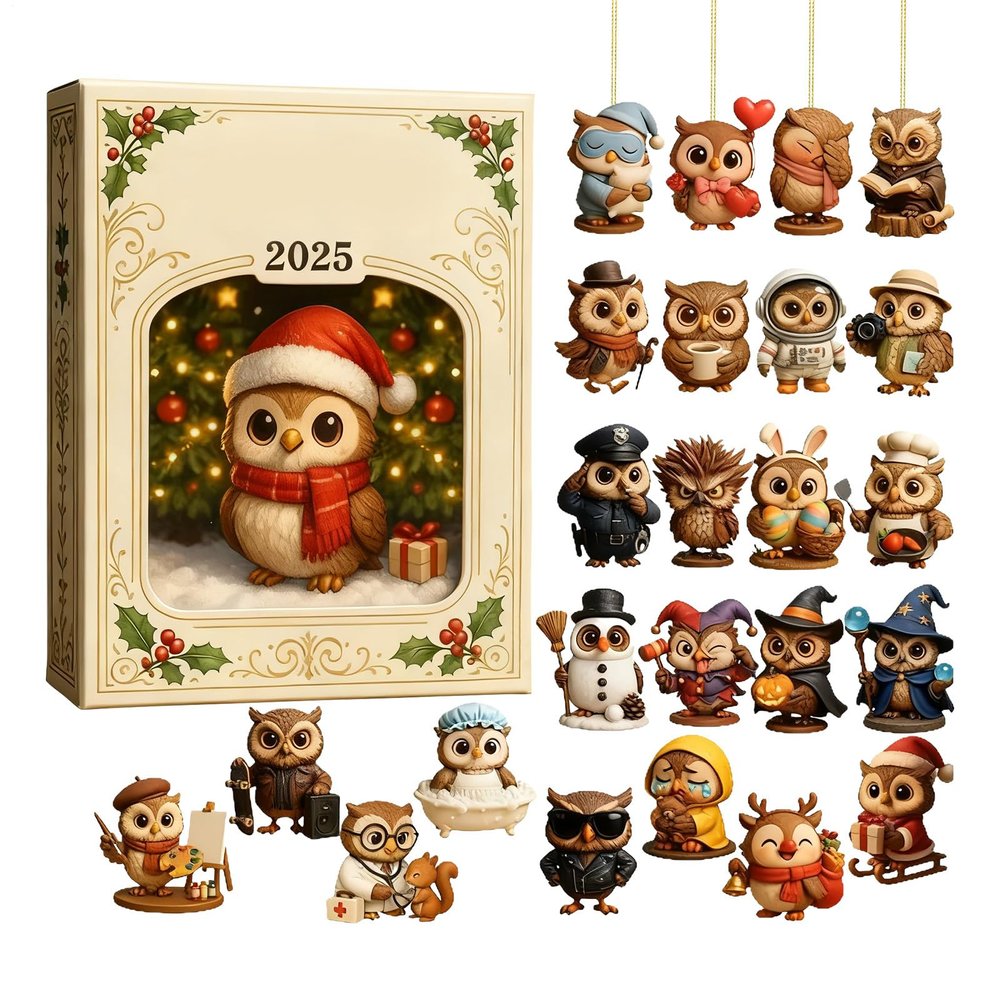 Christmas Countdown Toy, 2D Flat Acrylic Pendant
