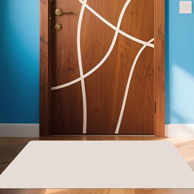 Office Chair Floor Protection Mat 75 x 110 cm, Cream