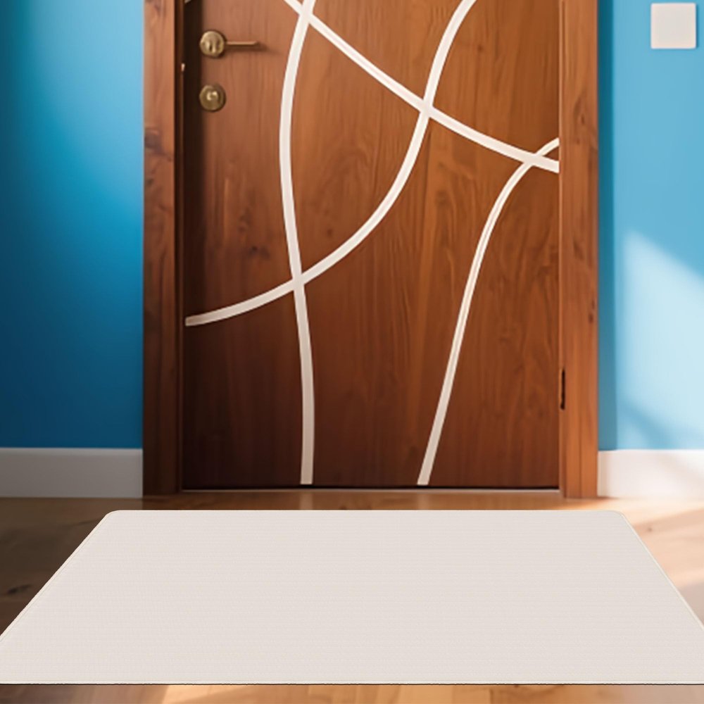 Office Chair Floor Protection Mat 75 x 110 cm, Cream