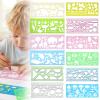 JJUNW 12-Piece Kids Painting Stencils view 1