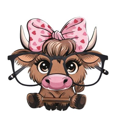 Cute Cow-Shaped Glasses Holder