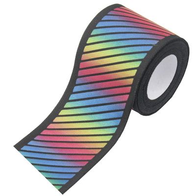 Reflective Sew-On Tape, Multicolor Fabric Webbing, 5 Meters, for DIY Clothing (W02-rainbow)
