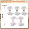 guduling 1500 Pcs Artificial Flower Stamen, 3mm Pipe Cleaner Flower Stamen for DIY, Valentine's Bouquets, Weddings, and Scrapbooking, White view 2