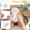 guduling 1500 Pcs Artificial Flower Stamen, 3mm Pipe Cleaner Flower Stamen for DIY, Valentine's Bouquets, Weddings, and Scrapbooking, White view 3