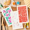 4-Piece Flower Stencil Set for Painting view 2