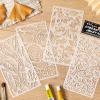 4-Piece Flower Stencil Set for Painting view 4