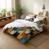 Generic Kids' Bedding Set for Boys and Girls, 155 x 220 cm, 3D Cute Abstract Cat Duvet Cover with Zipper, Soft Microfiber, 2 Pillowcases, White view 3