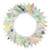 Hanging Flag Banner, 10 m, 36 Double-Layer Cotton Pennants, Multicolor Party Decoration view 2