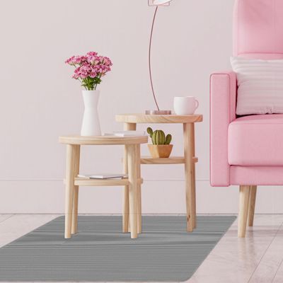 Office Chair Mat 95 x 170 cm, Non-Slip, Easy to Clean, Light Gray