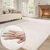 Treeboy Soft Ivory Faux Fur Rug 160 x 230 cm, Plush Short Pile view 2