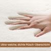 Treeboy Soft Ivory Faux Fur Rug 160 x 230 cm, Plush Short Pile view 4