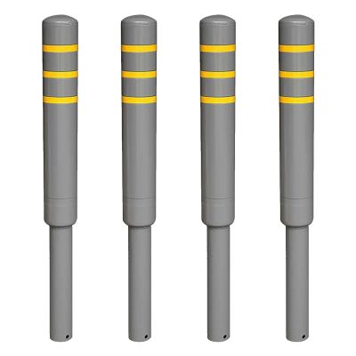 In-Ground Safety Bollards, 105 cm, 4-Pack