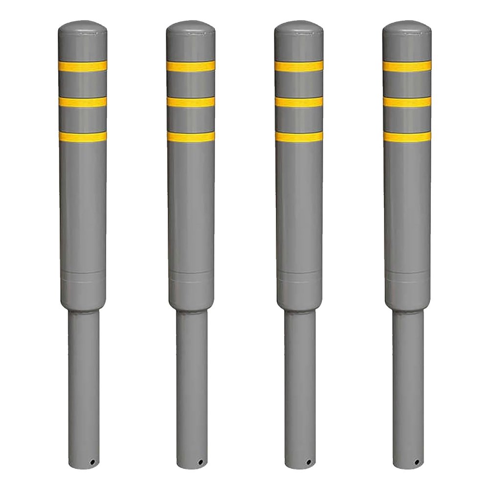 In-Ground Safety Bollards, 105 cm, 4-Pack