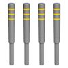 In-Ground Safety Bollards, 105 cm, 4-Pack view 1