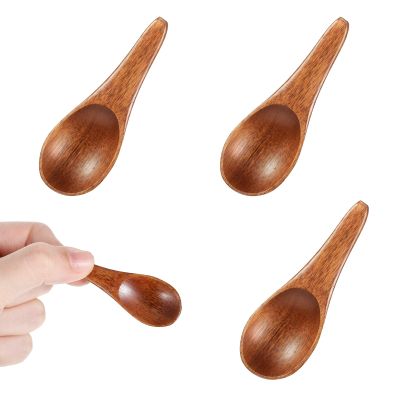 JJUNW 4-Piece Mini Wooden Spoon Set