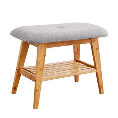 Generic Garden Bench, Outdoor Seating, Apartment Balcony Bench, Weather-Resistant Metal Bench, Farmhouse-Style Shoe Bench with Padded Seat and Storage