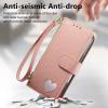 TUUNKMUY Case for Google Pixel 9, Pink Love Pattern Wallet Folio with Zipper view 4