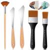 5-Piece Spatula and Acrylic Brush Set view 1