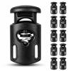 SHENLIU 10-Pack Universal Cord Stoppers, Black view 1