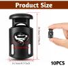 SHENLIU 10-Pack Universal Cord Stoppers, Black view 2