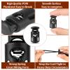 SHENLIU 10-Pack Universal Cord Stoppers, Black view 4