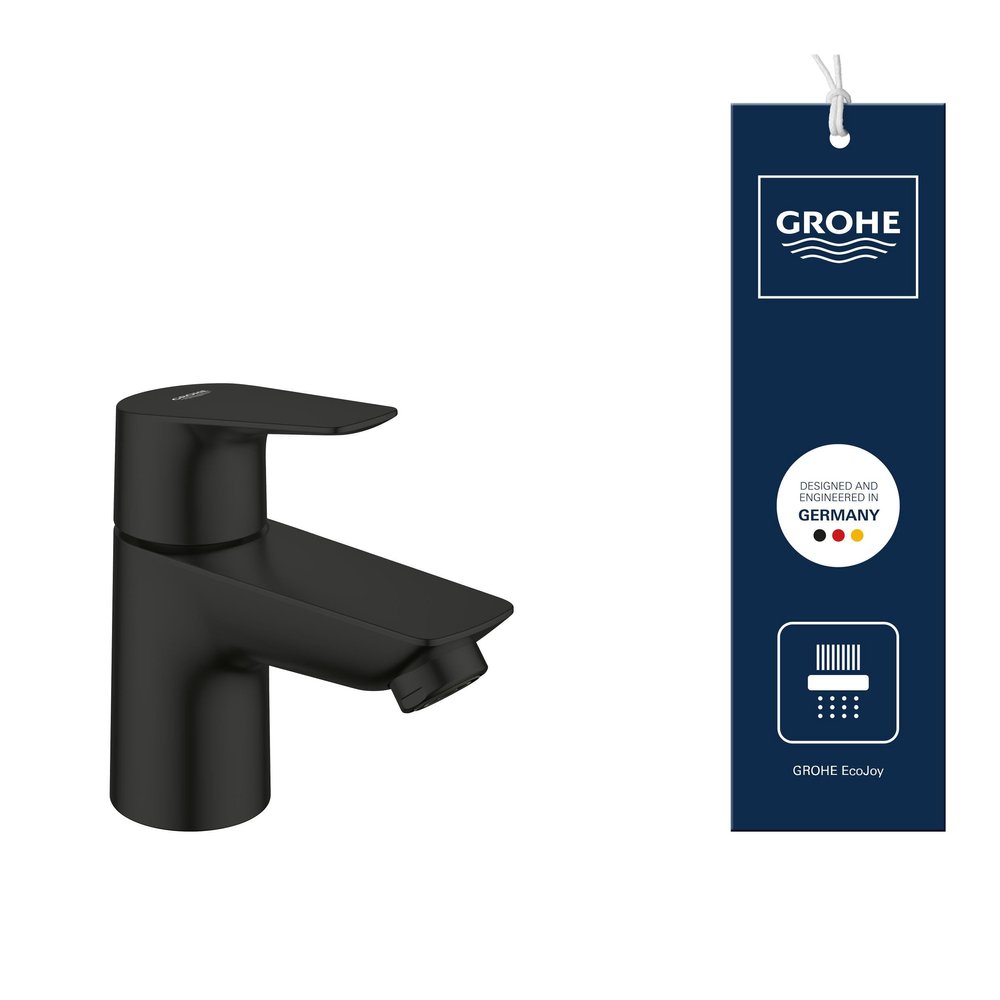 GROHE StartEdge Small Bathroom Sink Faucet, Water-Saving, Matte Black